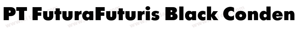 PT FuturaFuturis Black Condensed Cyrillic字体转换